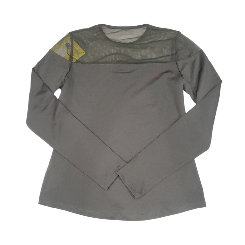 Women's Fila Illusion Long Sleeve Top Grey Size M NWT